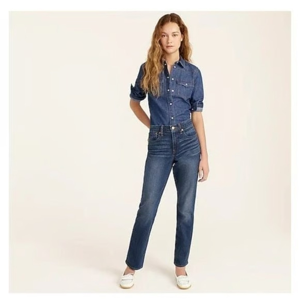 J.Crew Slim Boyfriend Jean Ridgefield Wash Straight Leg Denim | Women’s 28